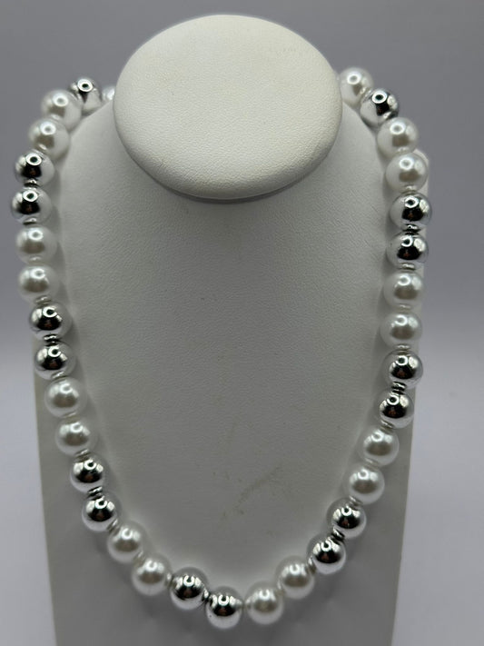 COLLANA SFERE SILVER